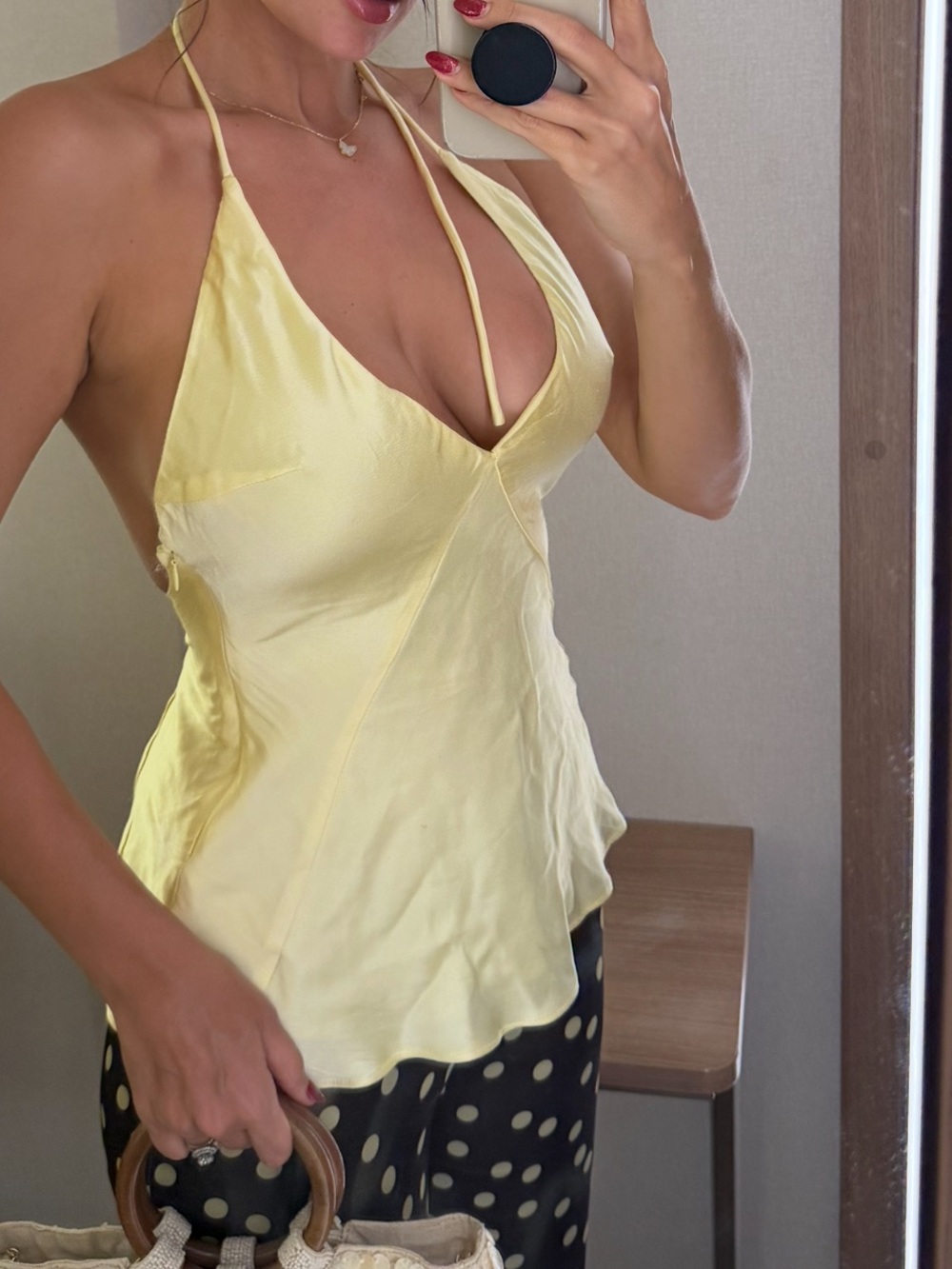 Bardot silk top